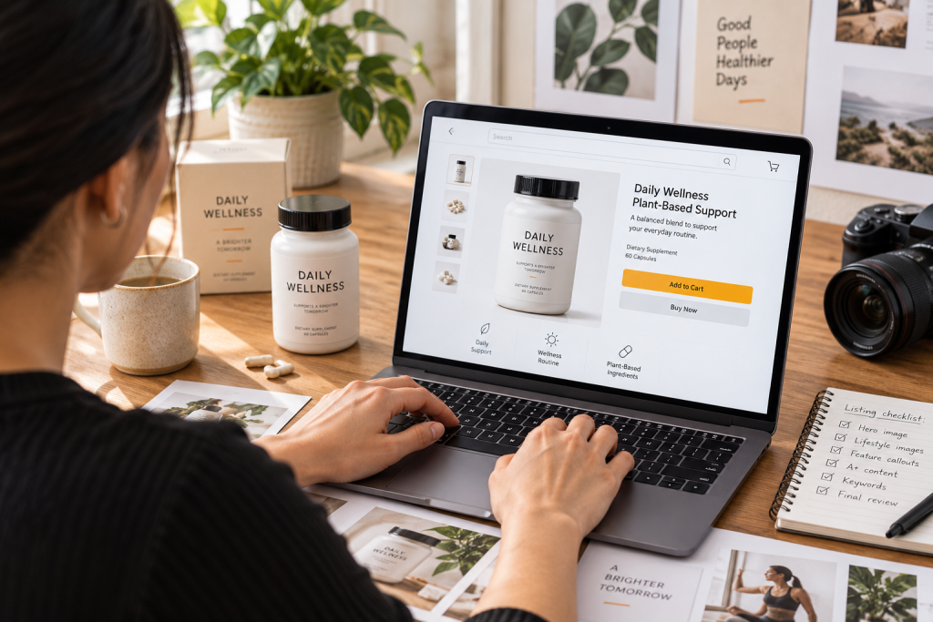 Illustrative amazon commerce photography