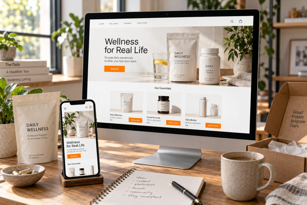 Illustrative ecommerce commerce photography